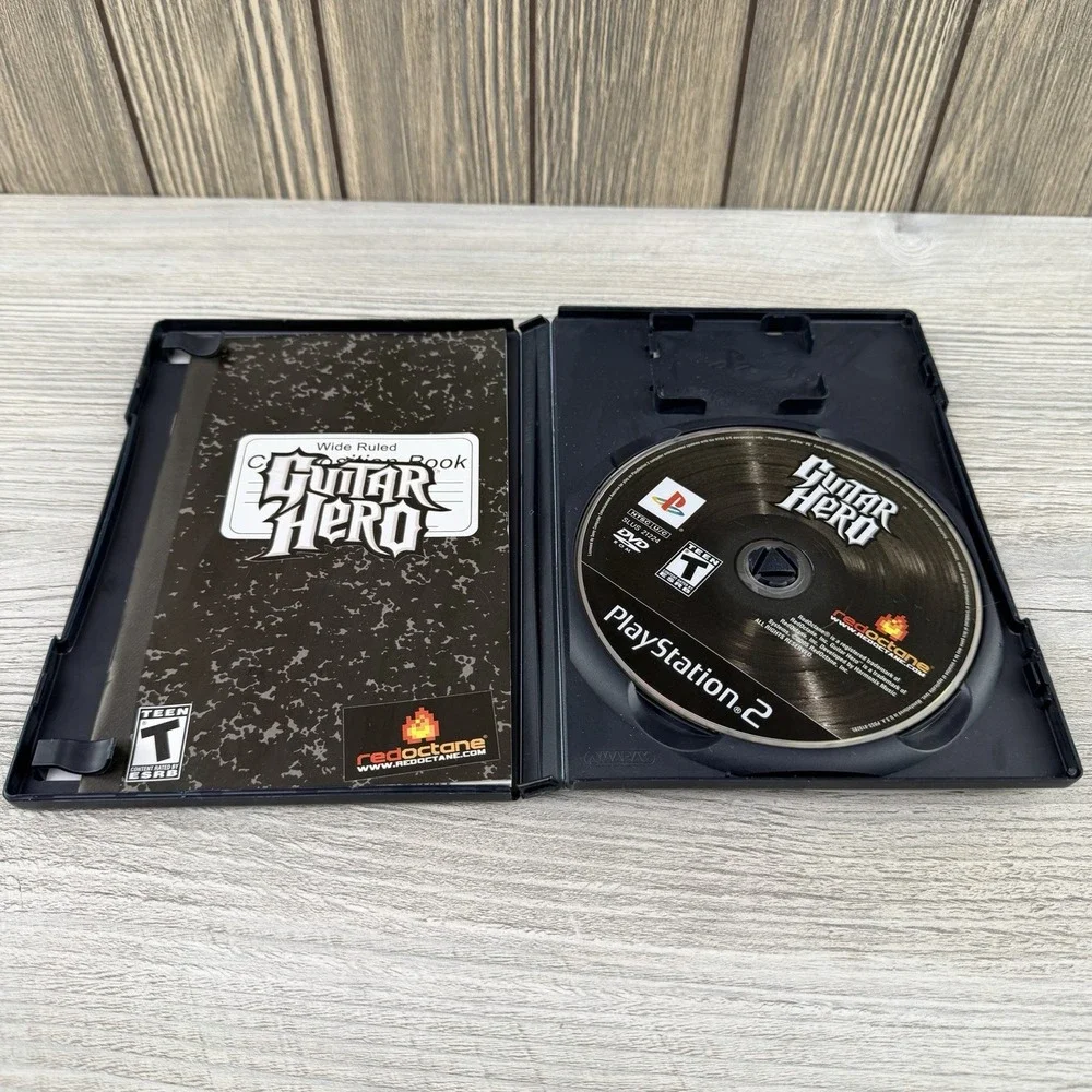 Guitar Hero (Sony PlayStation 2, 2006) Complete With Manual